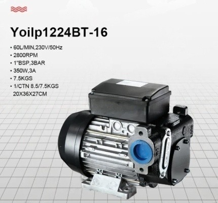AC DIESEL TRANSFER PUMP SET WITH METER 220V-240V OIL PUMP SET 60 LPM FUEL PUMP TRANSFER KITS