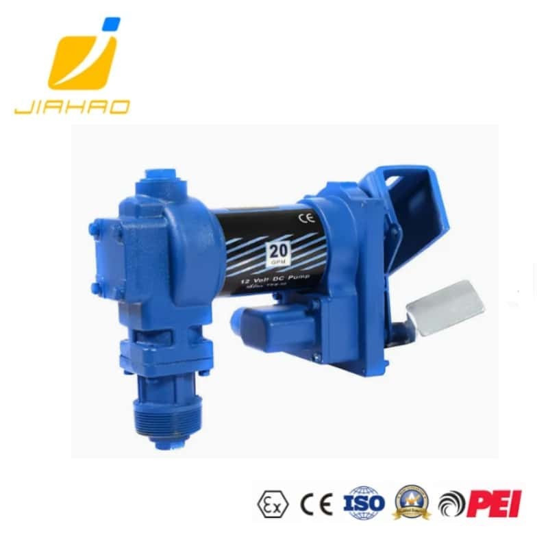 EX-PROOF ELECTRIC GASOLINE PETROL TRANSFER PUMP KIT WITH MECHANICAL FLOW METER