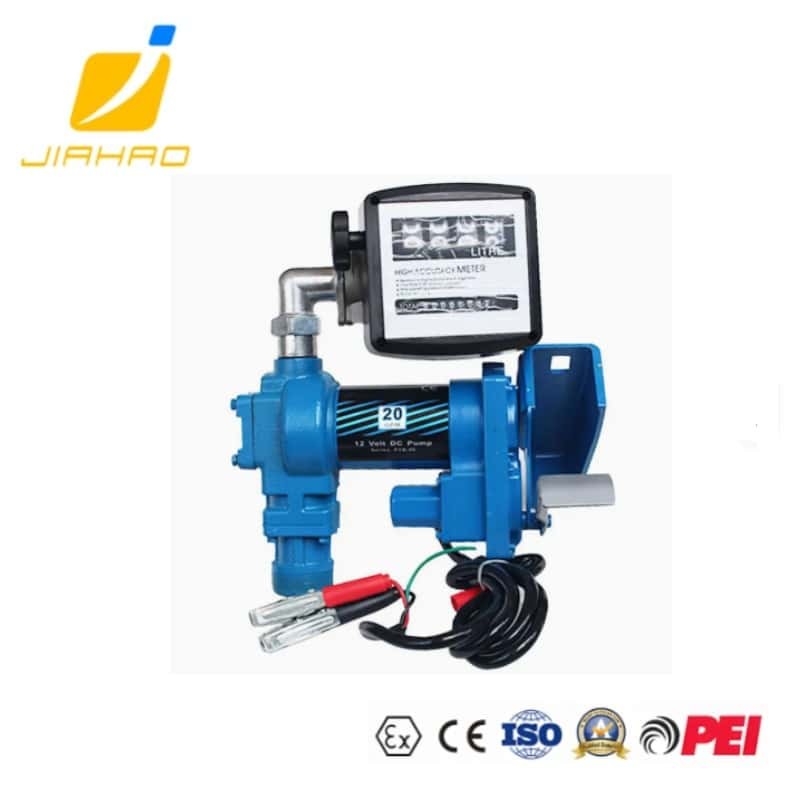 EX-PROOF ELECTRIC GASOLINE PETROL TRANSFER PUMP KIT WITH MECHANICAL FLOW METER