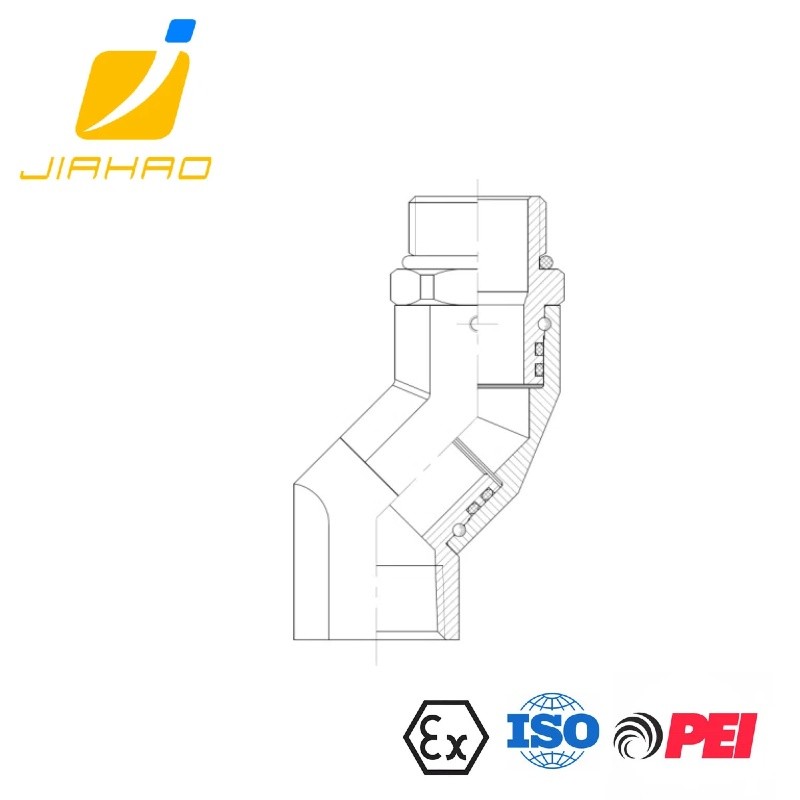 JH-45 Swivel Nozzle Connecter Fuel Dispenser Nozzle