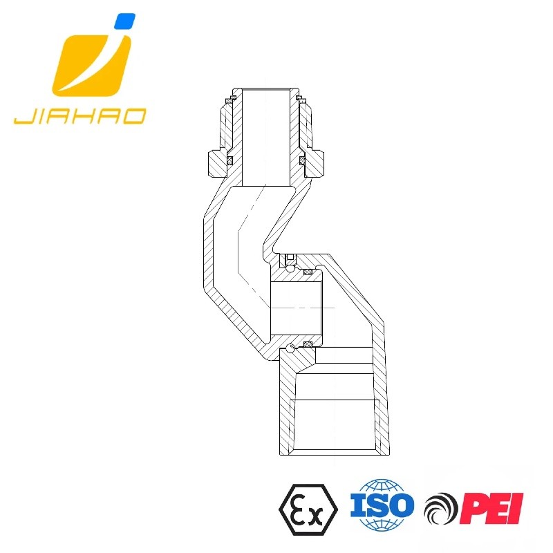 JH-45B Swivel Nozzle Connecter Fuel Dispenser Nozzle